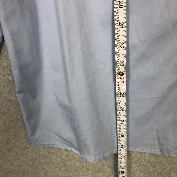 Bagatelle Shirt Women Medium Blue Button Corp Career Work Capsule Stretch Cotton - Picture 4 of 9